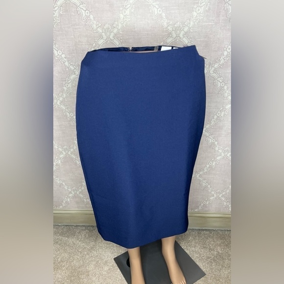 Anne Klein The Executive Collection Navy Blue Pencil Skirt Women's Size 4 NWT - Picture 2 of 16